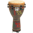Remo Djembe, Key, 12" X 24", Adinkra