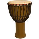 Djembe, 13" x 24", Mango Wood, Olive