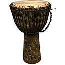 Djembe, 14"x24", Hand Hewn