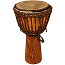 Djembe, 12"x22", Vine