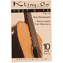 Fret Dots, Non-Permanent, Kling-On, 10 P
