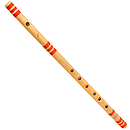 Bansuri, Deluxe Flute in A#/Bb 22"