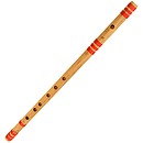 Bansuri, Professional Flute in A#/Bb 22"