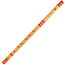 Bansuri, Professional Flute in D#, 33"