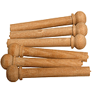 Guitar Bridge Pins, Maple, Pack of 6