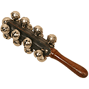 Hand Sleigh Bells on Wood