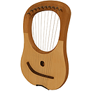 Lyre Harp, 10 String, Lacewood