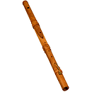 Irish Flute with Key, Cocus