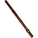 Irish Flute with Key, Rosewood