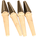 Kanoune Pegs, 4 Pack, Black Top, Small