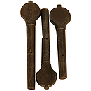 Lute Peg Set, 3 Pc., Ebony