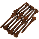 Descant Lute Rosewood Peg Set