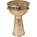 Metal Doumbek, Jingles, 8"x14" Synthetic