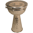 Metal Doumbek, Jingles, 10", Synthetic
