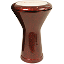 Aluminum Doumbek, Mylar, Maroon