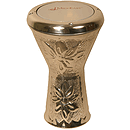 Aluminum Doumbek, Mini, Flower