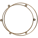 Metal Doumbek Tuning Rings, For 10" Drum
