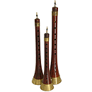 Mizmar, Egyptian, Brass Trim, Set of 3