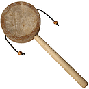 Monkey Drum with Handle, 3.25"