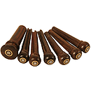 Bridge & End Pins (6+1), Rosewood, Pearl