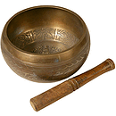 Singing Bowl, Decorated, 6"