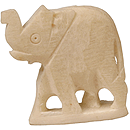 Elephant, Bone, 2 Pack