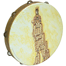 Remo Tambourine, 16", Madonna Graphic 