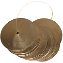 Nickeled Brass Jingles, 10 Count