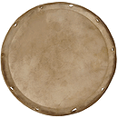 Talking Drum Head, 10"