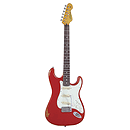 Vintage Guitars Icon V6 Electric Guitar - Distressed Firenze Red