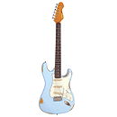 Vintage Guitars Icon V6 Electric Guitar - Distressed Laguna Blue