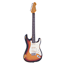 Vintage Guitars Icon V6 Electric Guitar - Distressed Sunburst