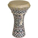 Mosaic Wooden Doumbek, Medium