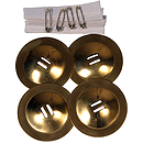 Student Belly Dance Zills, 2", Set of 4