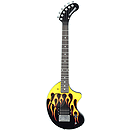 Fernandes Nomad Electric Travel Guitar - Hot Rod Flame