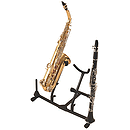 On-Stage Stands SXS7201B Double Sax/Flute Stand