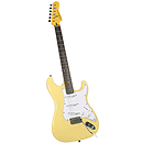 Gladiator GL-211 S-Style Electric Guitar - Vintage White