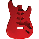 Golden Gate S-204 S Style Guitar Body - Fiesta Red