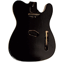 Golden Gate S-301 T Style Guitar Body - Black