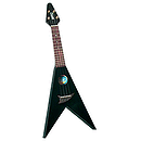 Mahalo UG-40BK Flying V style Black Ukulele with Gig Bag