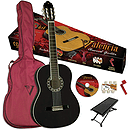 Valencia VG-CG1KB Student Classical Guitar Outfit - Black
