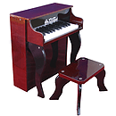 Schoenhut 25 Key Elite Spinet - Mahogany/Black