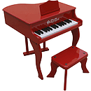 Schoenhut 30 Key Fancy Baby Grand - Red