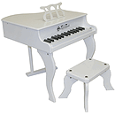 Schoenhut 30 Key Fancy Baby Grand - White