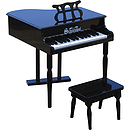 Schoenhut 30 Key Classic Baby Grand - Black