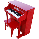 Schoenhut 25 Key Traditional Spinet - Red