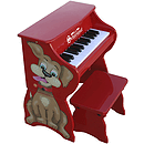 Schoenhut 25 Key Dog with Bench