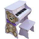 Schoenhut 25 Key Teddy Bear with Bench