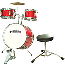 Schoenhut 5 Piece Drum Set