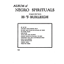 Album Of Negro Spirituals High Voice